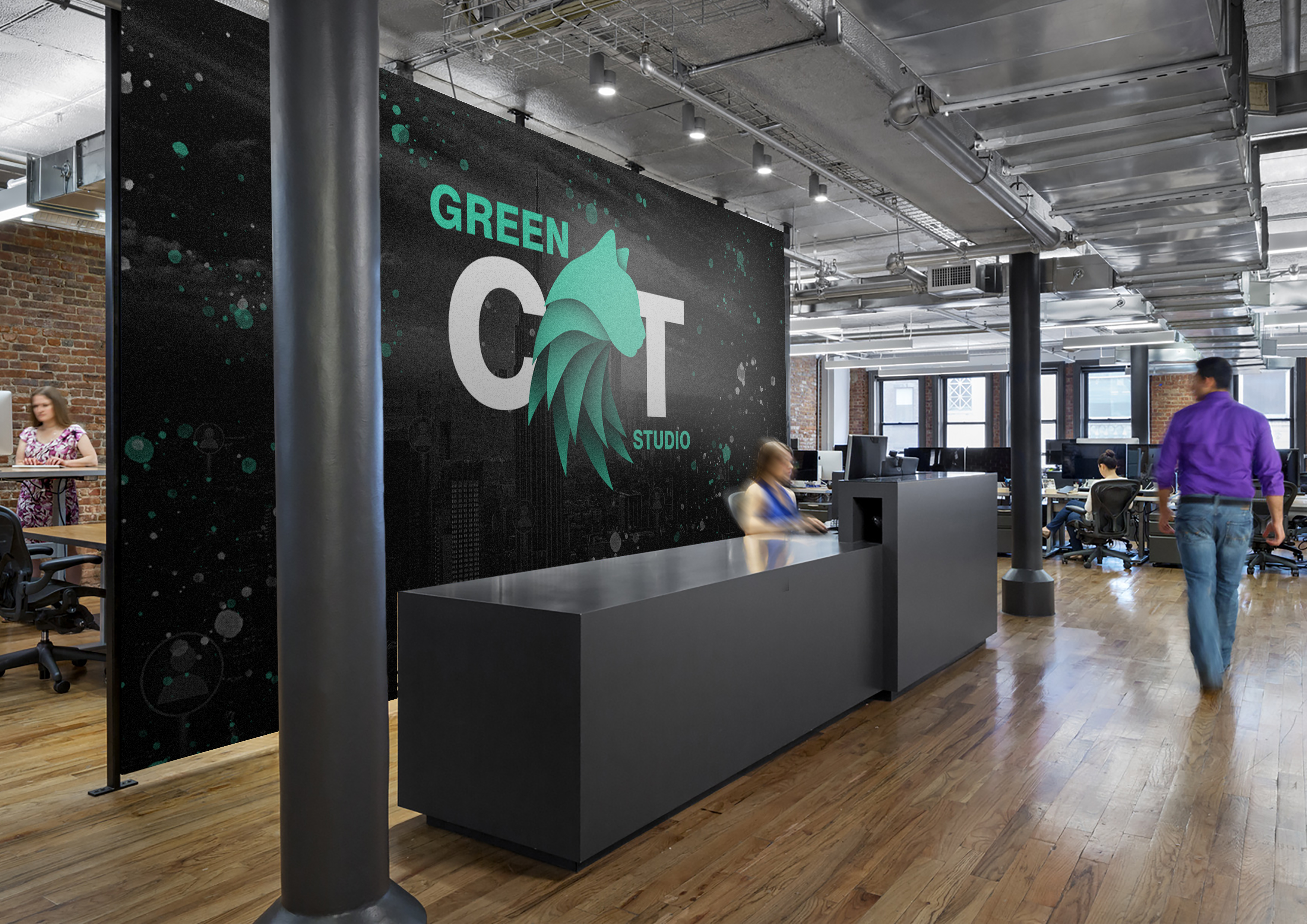 Green Cat Studio office