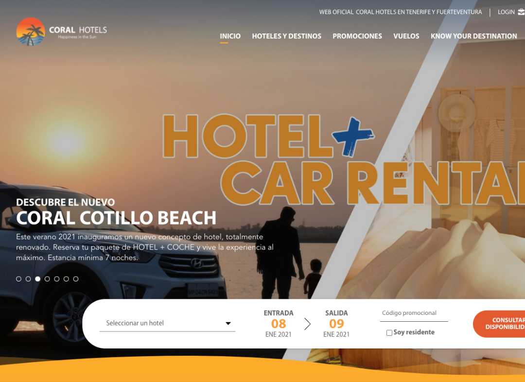 Coral Hoteles Foto para Green Cat Studio Servicio Facebook Ads en Mallorca