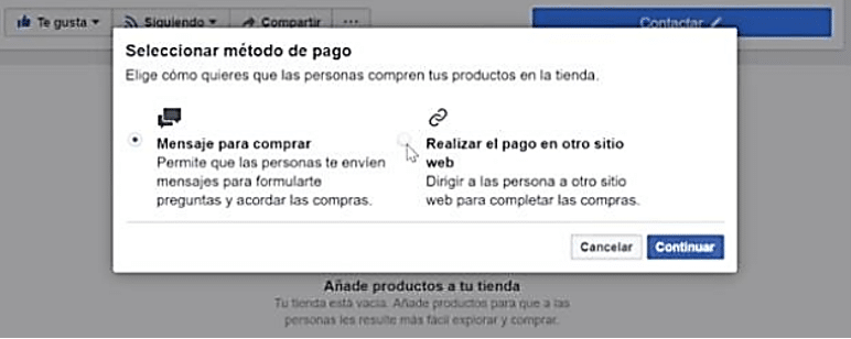 Paso 3 Crear Una Tienda Online en Facebook