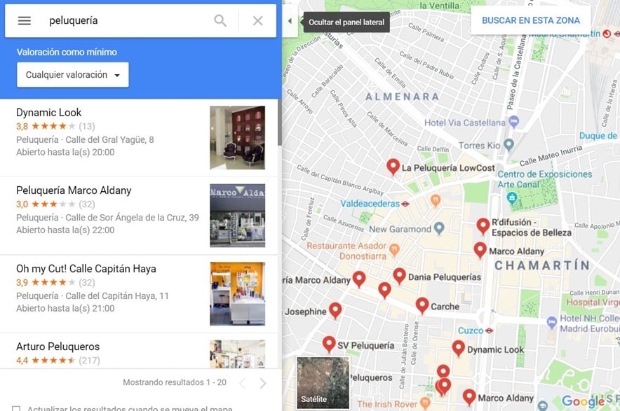 Maps Google My Business Ejemplo